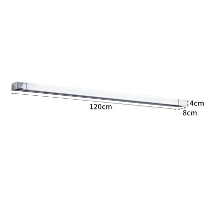 Brilagi - LED rasvjeta za kupaonsko ogledalo AQUA LINE LED/36W/230V 120 cm IP44 sjajni krom CRI 90