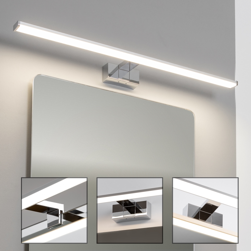 Brilagi - LED kupaonsko osvjetljenje za ogledalo 3 u 1 VESTRA LED/15W/230V 80 cm IP44 sjajni krom