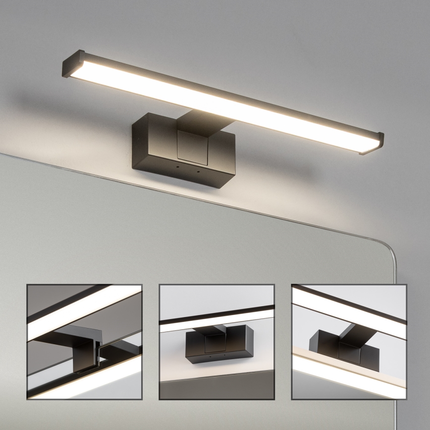 Brilagi - LED kupaonsko osvjetljenje za ogledalo 3 u 1 VESTRA LED/8W/230V 40 cm IP44 crna
