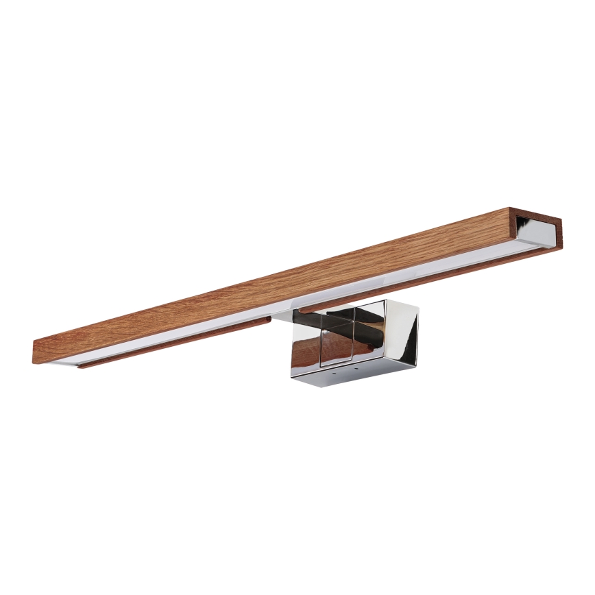 Brilagi - LED osvjetljenje za kupaonsko ogledalo 3u1 WOODY MIRROR LED/12W/230V 60 cm IP44 sjajni krom/hrast trešnja