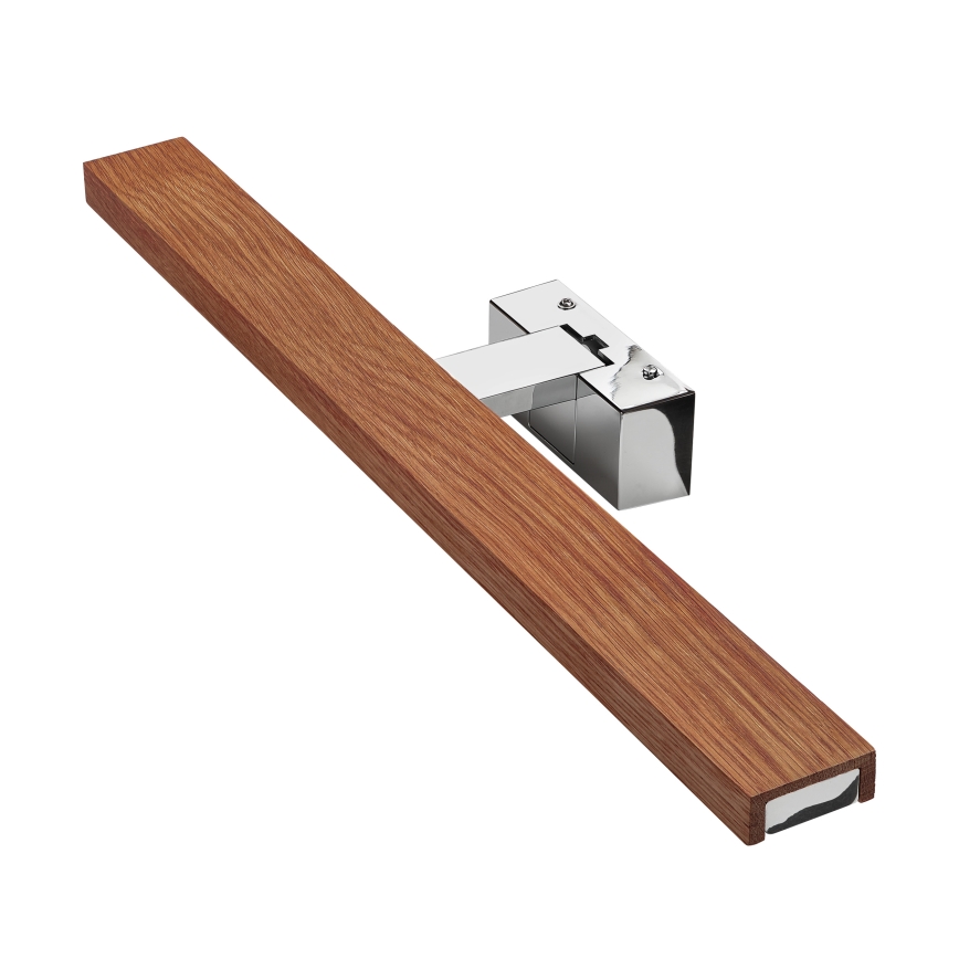 Brilagi - LED osvjetljenje za kupaonsko ogledalo 3u1 WOODY MIRROR LED/12W/230V 60 cm IP44 sjajni krom/hrast trešnja