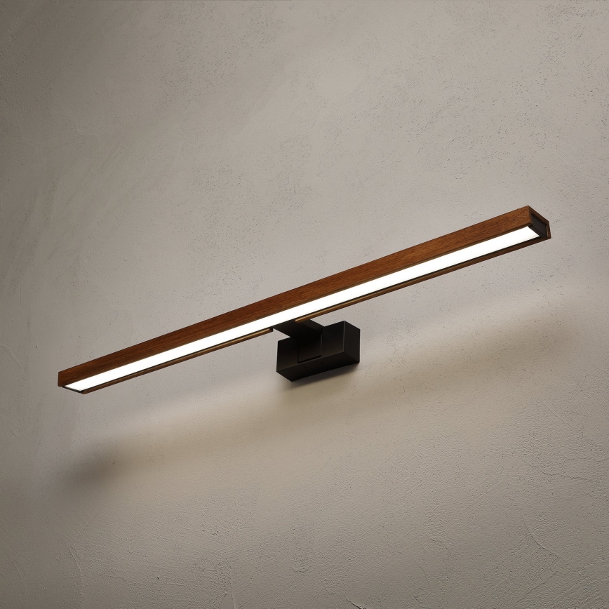 Brilagi - LED osvjetljenje za kupaonsko ogledalo 3u1 WOODY MIRROR LED/15W/230V 80 cm IP44 crna/hrast trešnja