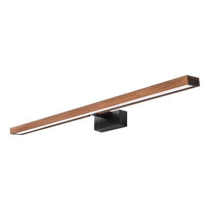 Brilagi - LED osvjetljenje za kupaonsko ogledalo 3u1 WOODY MIRROR LED/15W/230V 80 cm IP44 crna/hrast trešnja