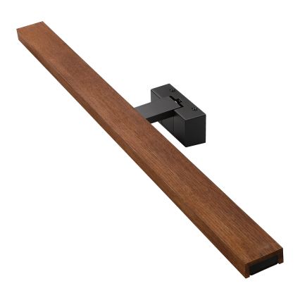 Brilagi - LED osvjetljenje za kupaonsko ogledalo 3u1 WOODY MIRROR LED/15W/230V 80 cm IP44 crna/hrast trešnja
