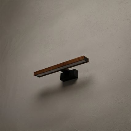 Brilagi - LED kupaonsko osvjetljenje za ogledalo 3u1 WOODY MIRROR LED/8W/230V 40 cm IP44 crna/hrast