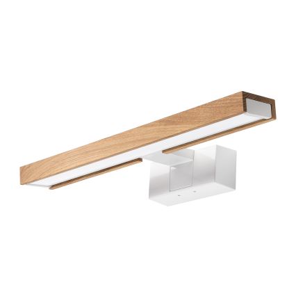 Brilagi - LED osvjetljenje za kupaonsko ogledalo 3 u 1 WOODY MIRROR LED/8W/230V 40 cm IP44 bijela/hrast