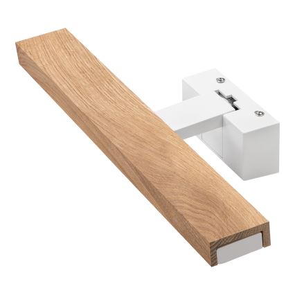 Brilagi - LED osvjetljenje za kupaonsko ogledalo 3 u 1 WOODY MIRROR LED/8W/230V 40 cm IP44 bijela/hrast