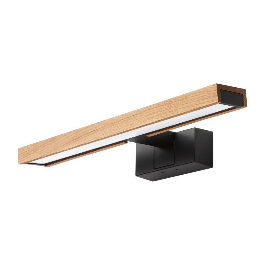 Brilagi - LED kupaonsko osvjetljenje za ogledalo 3u1 WOODY MIRROR LED/8W/230V IP44 crna/hrast