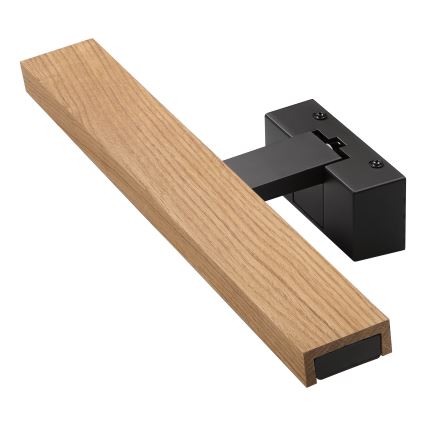 Brilagi - LED kupaonsko osvjetljenje za ogledalo 3u1 WOODY MIRROR LED/8W/230V IP44 crna/hrast