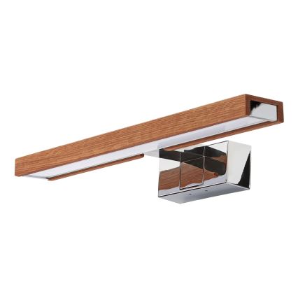 Brilagi - LED kupaonsko osvjetljenje za ogledalo 3 u 1 WOODY MIRROR LED/8W/230V 40 cm IP44 sjajni krom/hrast-trešnja