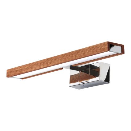 Brilagi - LED kupaonsko osvjetljenje za ogledalo 3 u 1 WOODY MIRROR LED/8W/230V 40 cm IP44 sjajni krom/hrast-trešnja