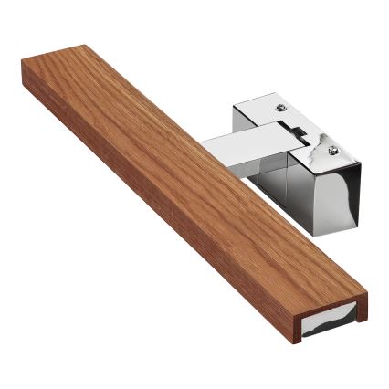 Brilagi - LED kupaonsko osvjetljenje za ogledalo 3 u 1 WOODY MIRROR LED/8W/230V 40 cm IP44 sjajni krom/hrast-trešnja