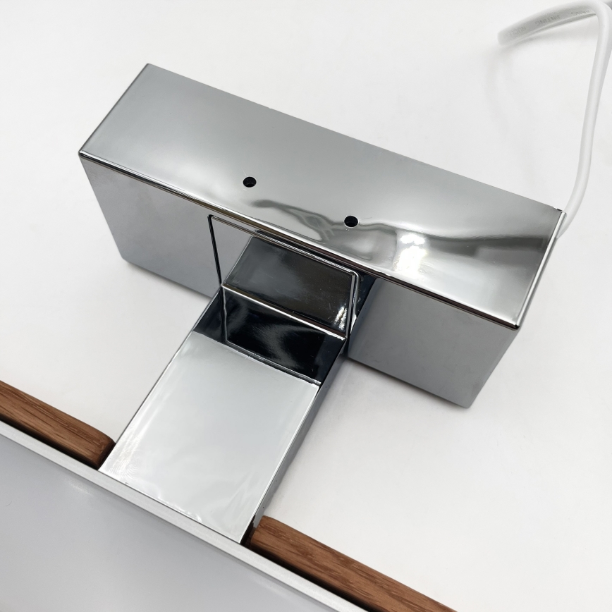 Brilagi - LED kupaonsko osvjetljenje za ogledalo 3 u 1 WOODY MIRROR LED/8W/230V 40 cm IP44 sjajni krom/hrast-trešnja