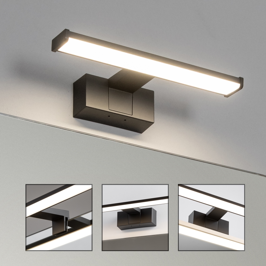 Brilagi - LED kupaonsko osvjetljenje za ogledalo 3u1 VESTRA LED/6W/230V 30 cm IP44 crna