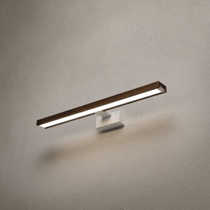 Brilagi - LED kupaonsko osvjetljenje za ogledalo 3u1 WOODY MIRROR 3u1 LED/12W/230V 60 cm IP44 bijela/hrast/orah