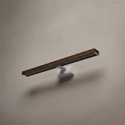 Brilagi - LED kupaonsko osvjetljenje za ogledalo 3u1 WOODY MIRROR 3u1 LED/12W/230V 60 cm IP44 bijela/hrast/orah