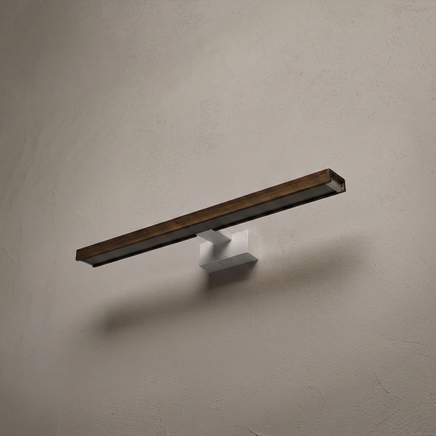 Brilagi - LED kupaonsko osvjetljenje za ogledalo 3u1 WOODY MIRROR 3u1 LED/12W/230V 60 cm IP44 bijela/hrast/orah