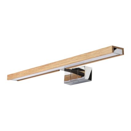 Brilagi - LED rasvjeta za kupaonsko ogledalo 3u1 WOODY MIRROR LED/12W/230V 60 cm IP44 sjajni krom/hrast