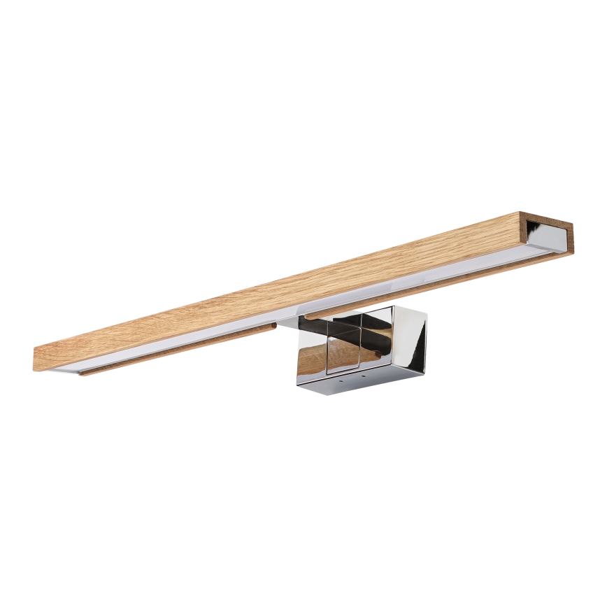 Brilagi - LED rasvjeta za kupaonsko ogledalo 3u1 WOODY MIRROR LED/12W/230V 60 cm IP44 sjajni krom/hrast