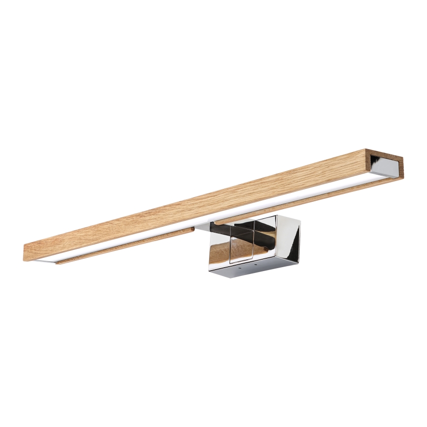 Brilagi - LED rasvjeta za kupaonsko ogledalo 3u1 WOODY MIRROR LED/12W/230V 60 cm IP44 sjajni krom/hrast