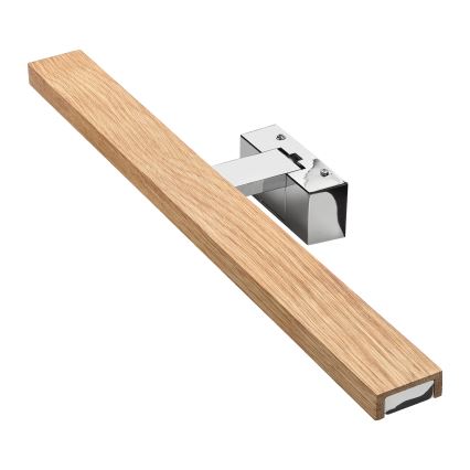 Brilagi - LED rasvjeta za kupaonsko ogledalo 3u1 WOODY MIRROR LED/12W/230V 60 cm IP44 sjajni krom/hrast