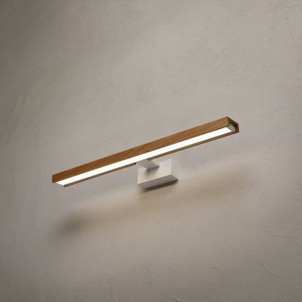 Brilagi - LED rasvjeta za kupaonsko ogledalo 3u1 WOODY MIRROR LED/12W/230V 60 cm IP44 bijela/hrast