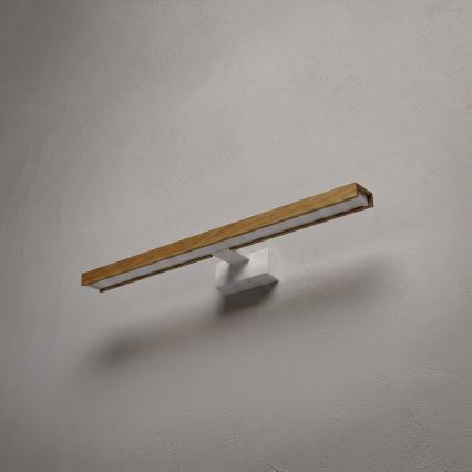 Brilagi - LED rasvjeta za kupaonsko ogledalo 3u1 WOODY MIRROR LED/12W/230V 60 cm IP44 bijela/hrast