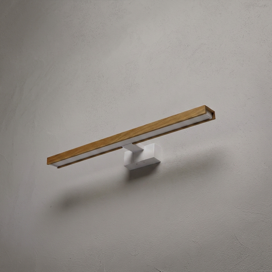 Brilagi - LED rasvjeta za kupaonsko ogledalo 3u1 WOODY MIRROR LED/12W/230V 60 cm IP44 bijela/hrast
