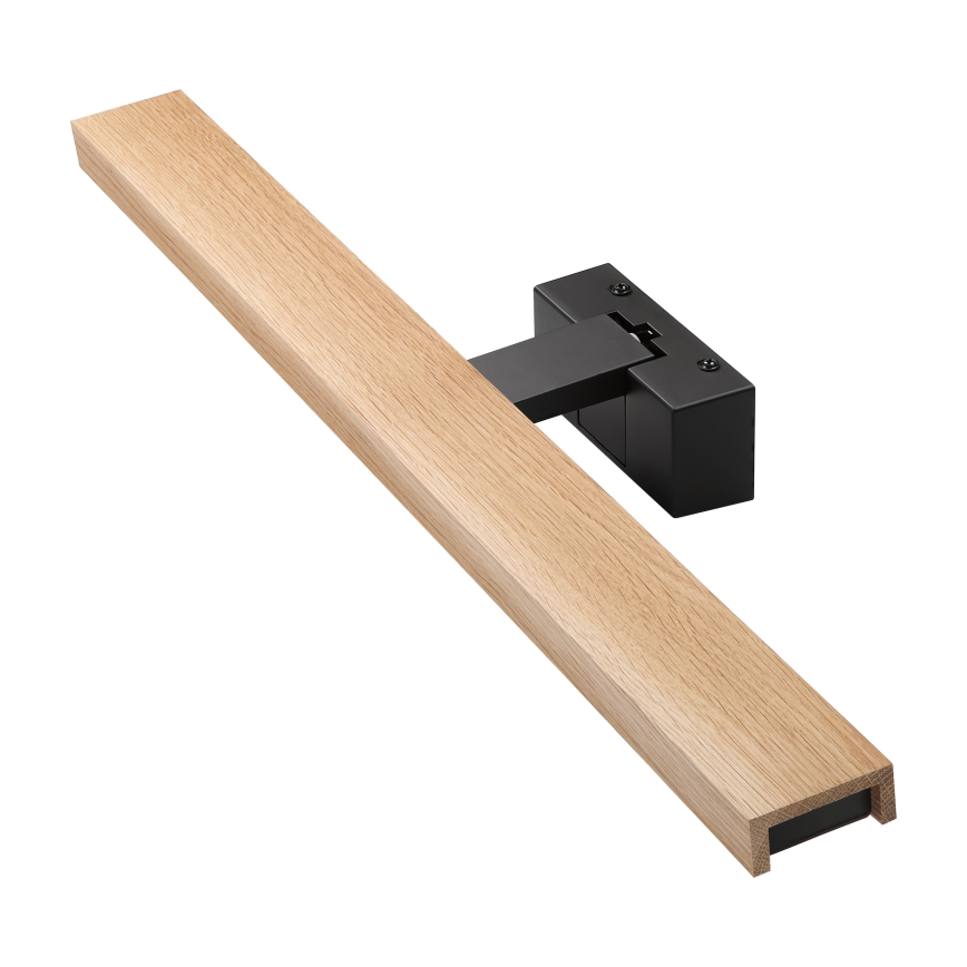 Brilagi - LED kupaonsko osvjetljenje za ogledalo 3 u 1 WOODY MIRROR LED/12W/230V 60 cm IP44 crna/hrast