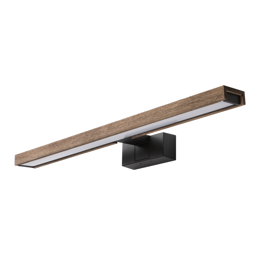 Brilagi - LED osvjetljenje za kupaonsko ogledalo 3 u 1 WOODY MIRROR LED/12W/230V IP44 crna/hrast-orah