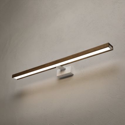 Brilagi - LED kupaonsko osvjetljenje za ogledalo 3u1 WOODY MIRROR LED/15W/230V 80 cm IP44 bijela/hrast/orah