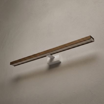 Brilagi - LED kupaonsko osvjetljenje za ogledalo 3u1 WOODY MIRROR LED/15W/230V 80 cm IP44 bijela/hrast/orah