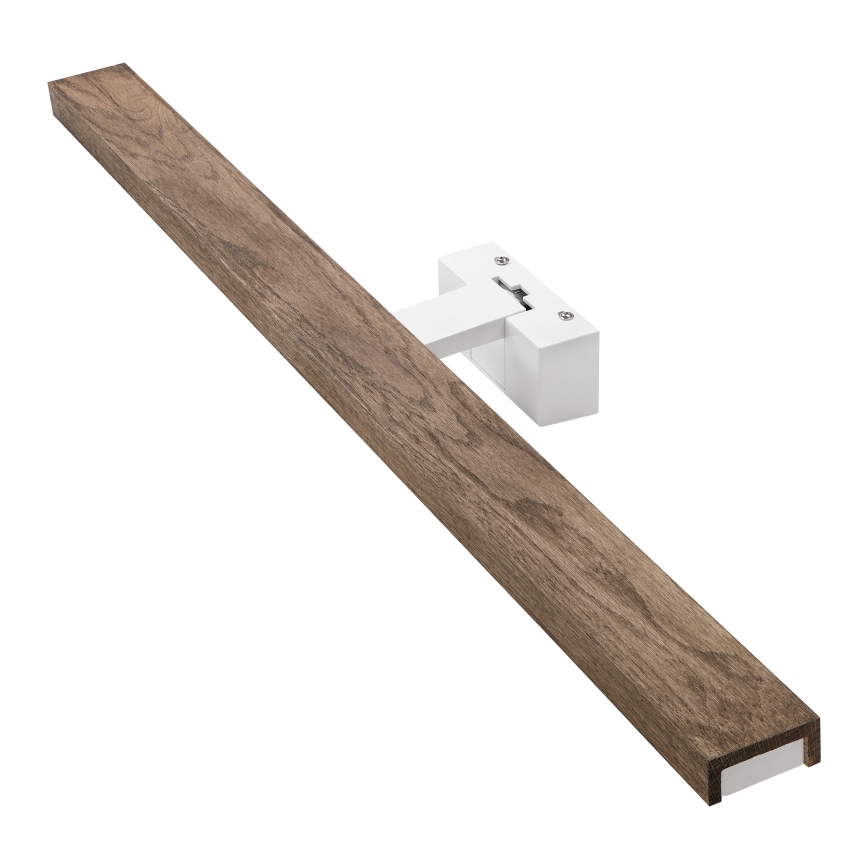 Brilagi - LED kupaonsko osvjetljenje za ogledalo 3u1 WOODY MIRROR LED/15W/230V 80 cm IP44 bijela/hrast/orah
