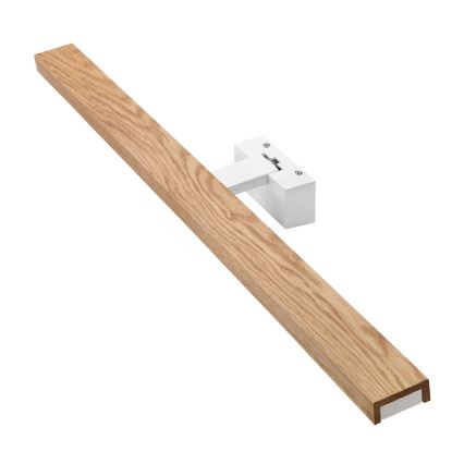 Brilagi - LED osvjetljenje za kupaonsko ogledalo 3u1 WOODY MIRROR LED/15W/230V 80 cm IP44 bijela/hrast