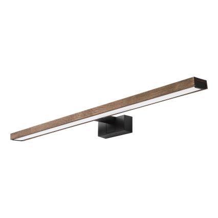 BRILAGI - LED osvjetljenje za kupaonsko ogledalo 3u1 WOODY MIRROR LED/15W/230V 80 cm IP44 crna/hrast orah