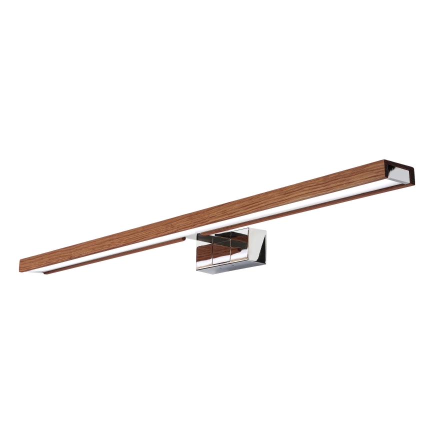 BRILAGI - LED Kupaonsko osvjetljenje za ogledalo 3u1 WOODY MIRROR LED/15W/230V 80 cm IP44 polirani krom/hrast-trešnja