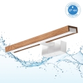Brilagi - LED kupaonsko osvjetljenje za ogledalo 3u1 WOODY MIRROR LED/8W/230V 40 cm IP44 bijela/hrast trešnja