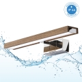Brilagi - LED kupaonsko osvjetljenje za ogledalo 3u1 WOODY MIRROR LED/8W/230V 40 cm IP44 sjajni krom/hrast orah