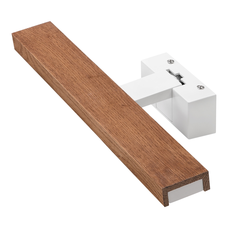 Brilagi - LED kupaonsko osvjetljenje za ogledalo 3u1 WOODY MIRROR LED/8W/230V 40 cm IP44 bijela/hrast trešnja