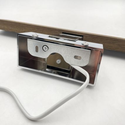 Brilagi - LED kupaonsko osvjetljenje za ogledalo 3u1 WOODY MIRROR LED/8W/230V 40 cm IP44 sjajni krom/hrast orah