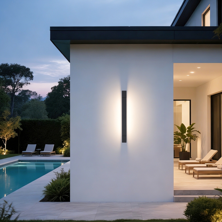 Brilagi - LED kupaonsko osvjetljenje za ogledalo AQUA LINE LED/12W/230V 45 cm IP44 antracit CRI 90