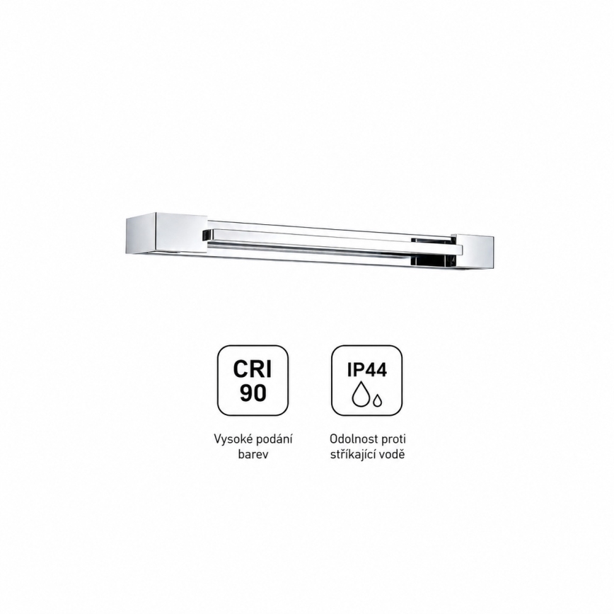 Brilagi - LED svjetlo za kupaonsko ogledalo AQUA LINE LED/12W/230V 45 cm IP44 sjajni krom CRI 90