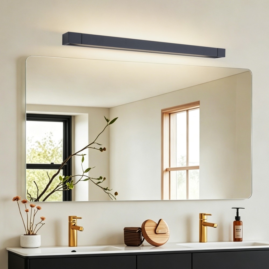 BRILAGI - LED rasvjeta za kupaonsko ogledalo AQUA LINE LED/20W/230V 80 cm IP44 crna CRI 90