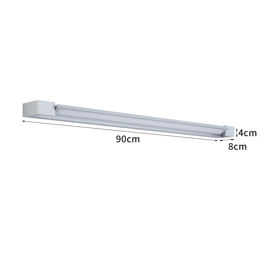 Brilagi - LED svjetlo za kupaonsko ogledalo AQUA LINE LED/24W/230V 90 cm IP44 matni krom