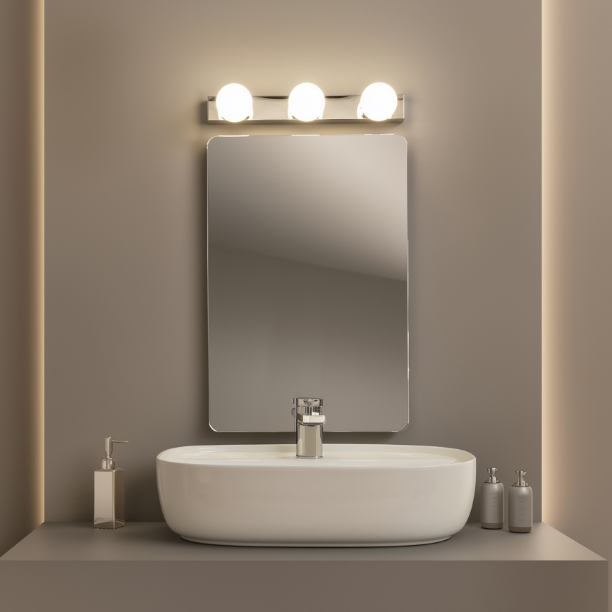 Brilagi - LED osvjetljenje za kupaonsko ogledalo HOLLYWOOD 3xLED/3W/230V 39 cm IP44 sjajni krom