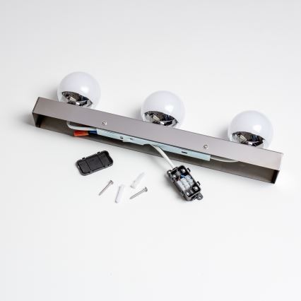 Brilagi - LED osvjetljenje za kupaonsko ogledalo HOLLYWOOD 3xLED/3W/230V 39 cm IP44 sjajni krom