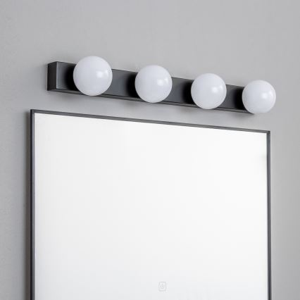 Brilagi - LED rasvjeta za kupaonsko ogledalo HOLLYWOOD 4xLED/3W/230V 53 cm IP44 crna