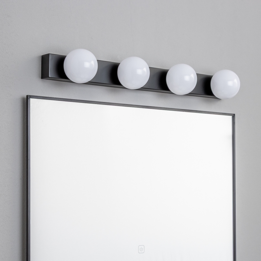 Brilagi - LED rasvjeta za kupaonsko ogledalo HOLLYWOOD 4xLED/3W/230V 53 cm IP44 crna
