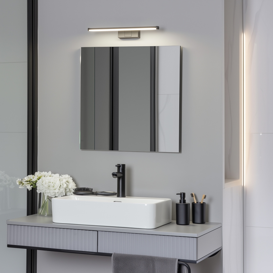 Brilagi - LED kupaonsko osvjetljenje za ogledalo 3 u 1 VESTRA LED/8W/230V 40 cm IP44 crna