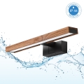 Brilagi - LED kupaonsko osvjetljenje za ogledalo WOODY MIRROR 3u1 LED/8W/230V 40 cm IP44 crna/hrast